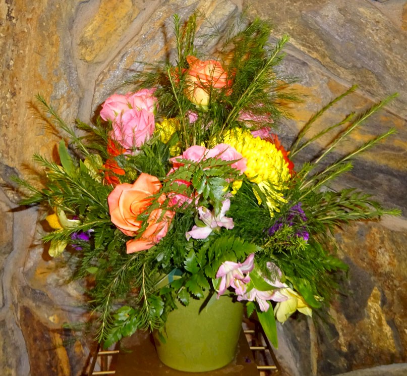 Flowers from Cecil and Pauline Drewry