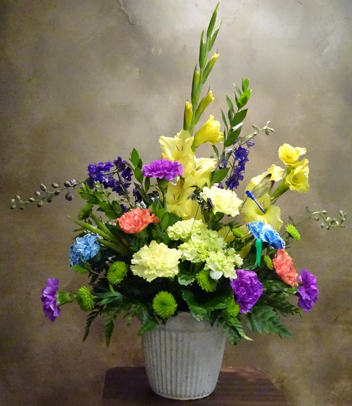 Flowers from Delberta Jones, Mildred Chadwick, Lynette, Chat, Brad, and Children