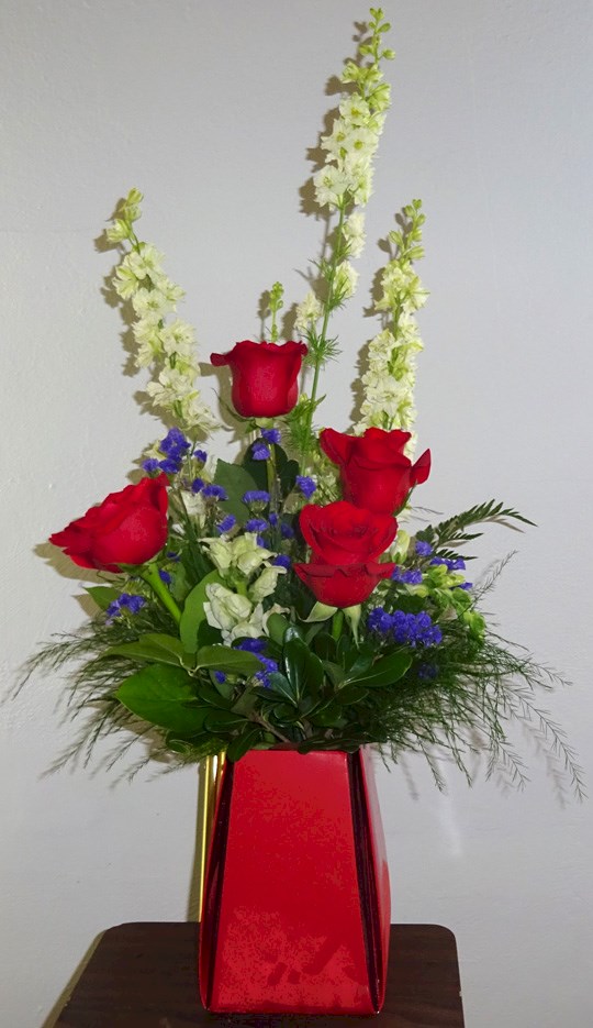 Flowers from American Legion Auxiliary
