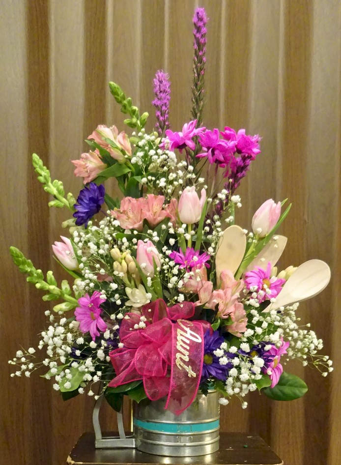 Flowers from "Aunt" - Betty & Erving's families, children, grandchildren, and great-grandchildren