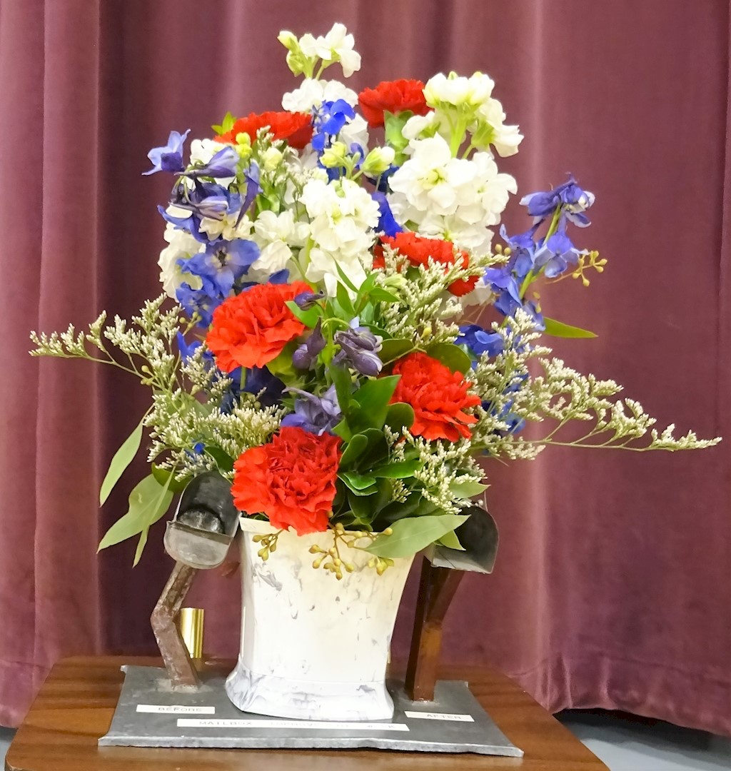 Flowers from Your Postal Family - Arla, Nancy, Jo, Dena, and Ruby
