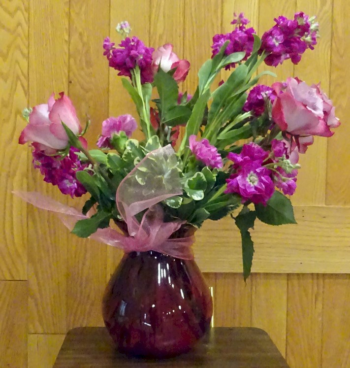 Flowers from Jerry Harms and Doug and Karen Hart