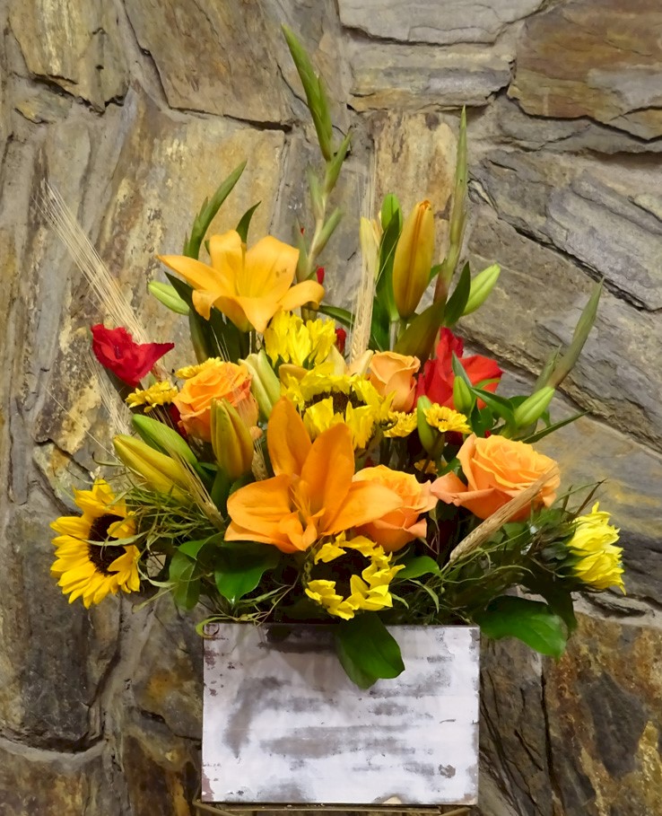 Flowers from Don, Jerry, Marie, and Steakhouse employees