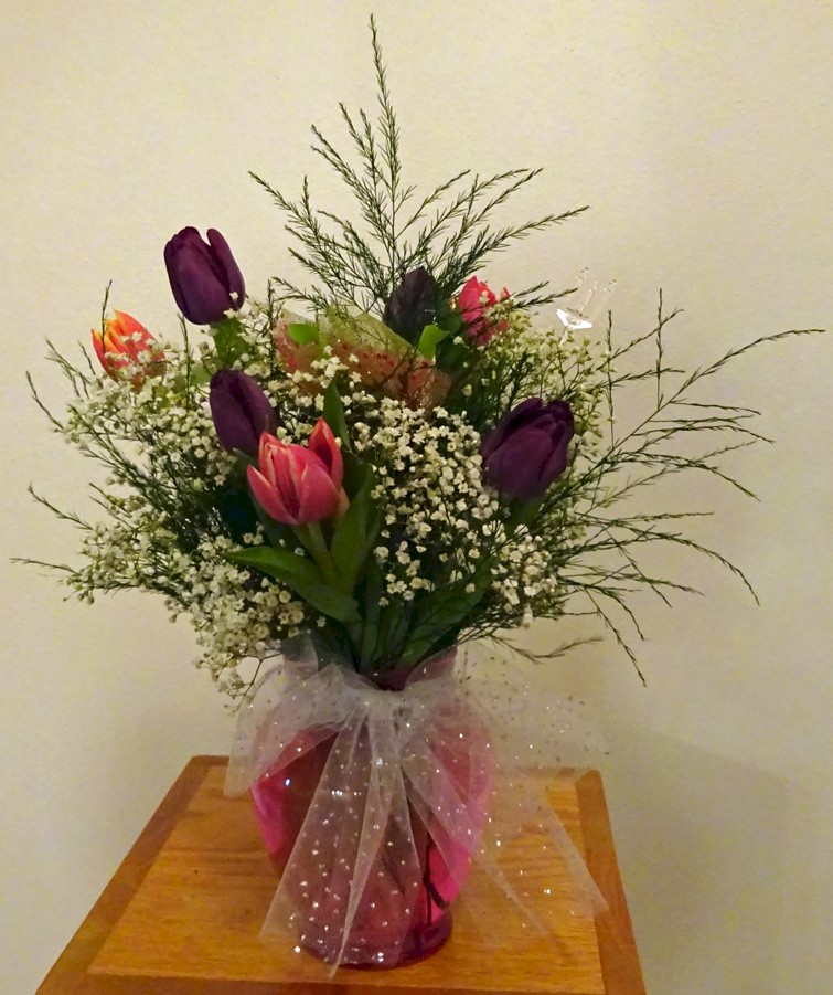 Flowers from Michaela Terry and Jaylynn Yockey