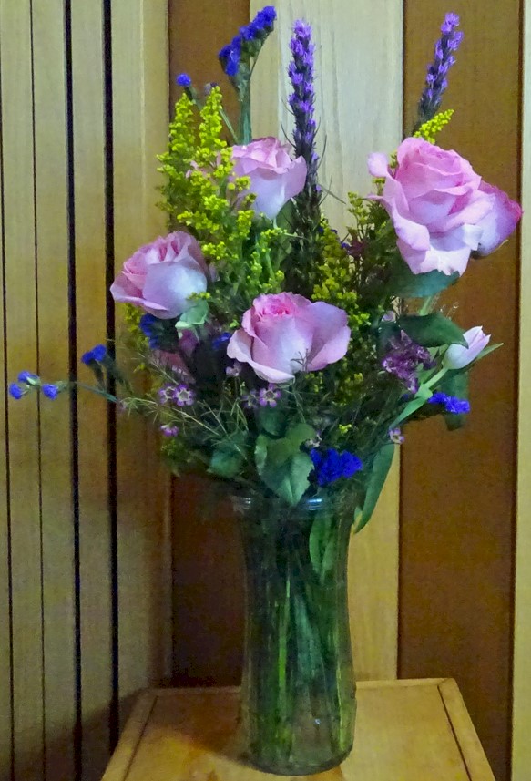 Flowers from Nathan, Heather, Allie, and Natalie