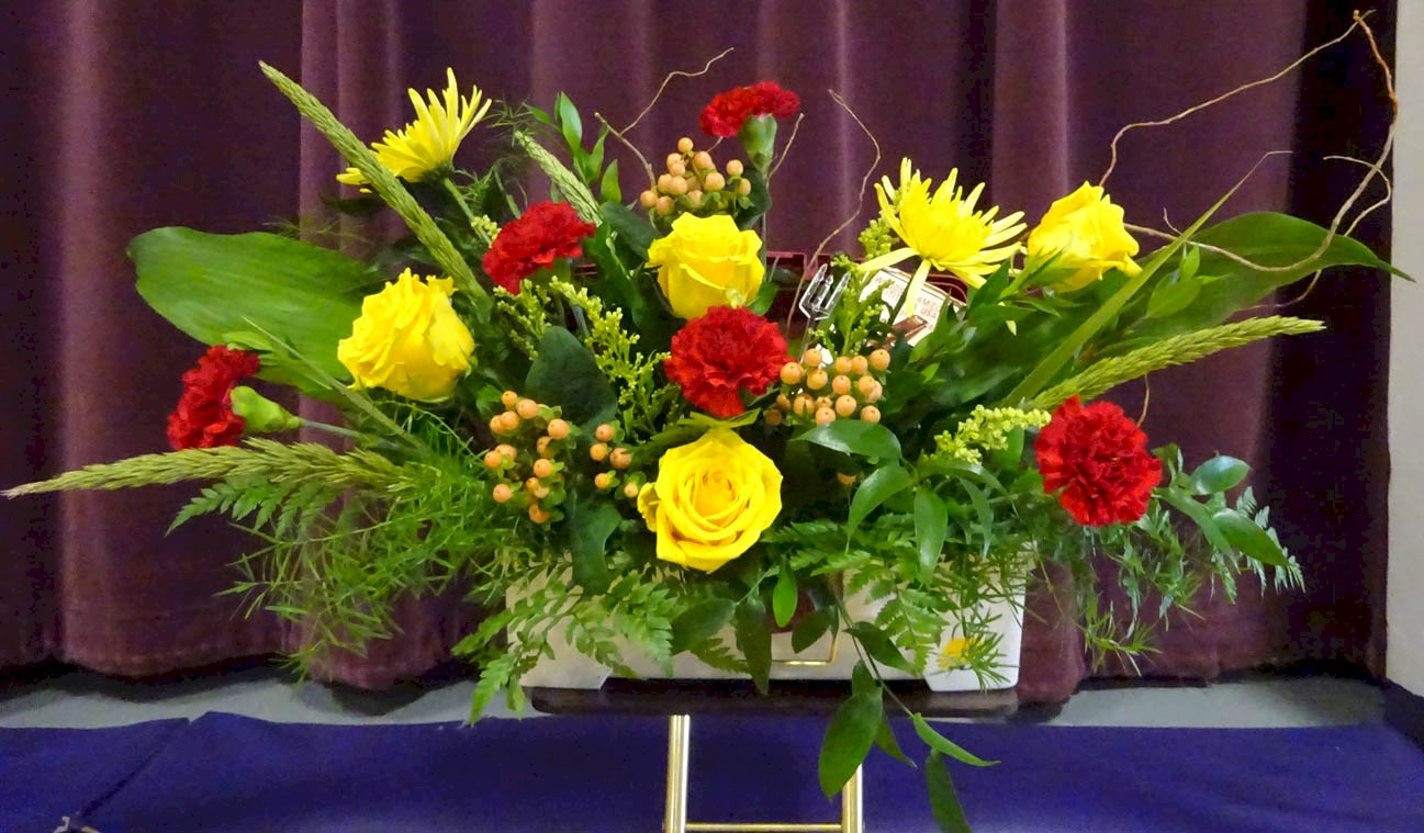 Flowers from Trevor, Christa, Braydan, Taylor, and boys