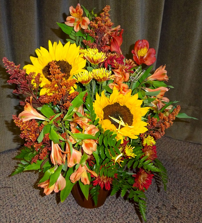 Flowers from Bison Economic Development Board and Bison Commercial Club
