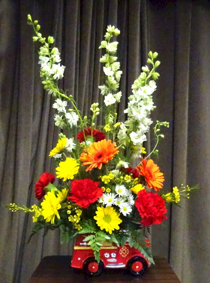 Flowers from Wall Fire Department