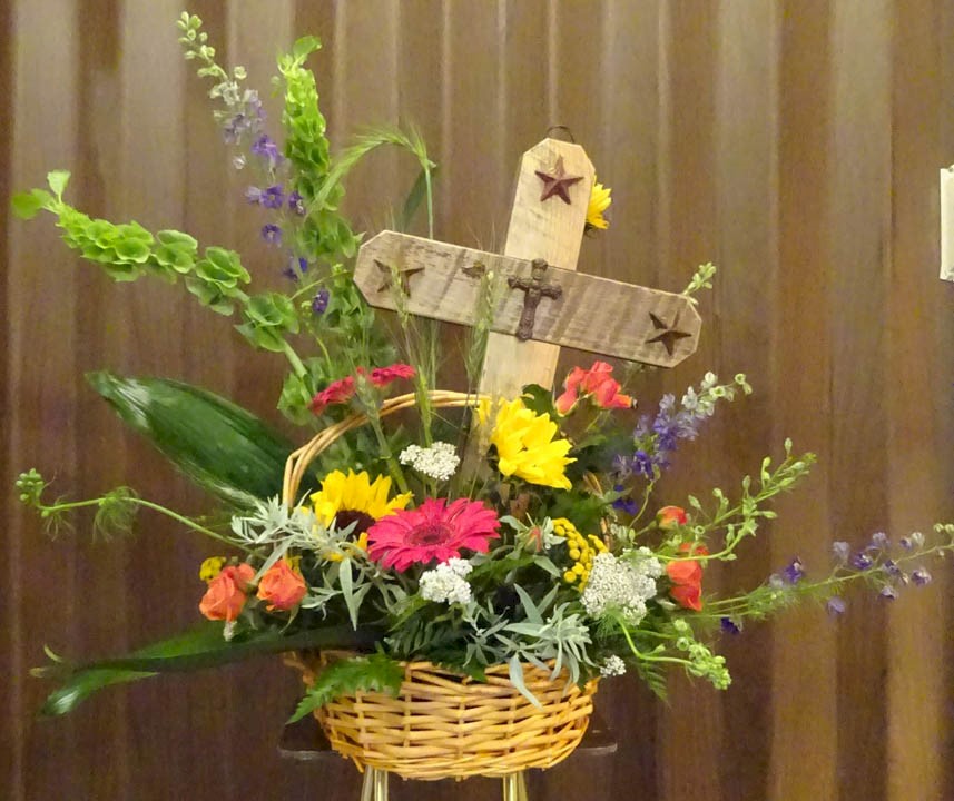 Flowers from Rick, Patt, Sarah, and Marjorie Hustead and the Wall Drug Gang