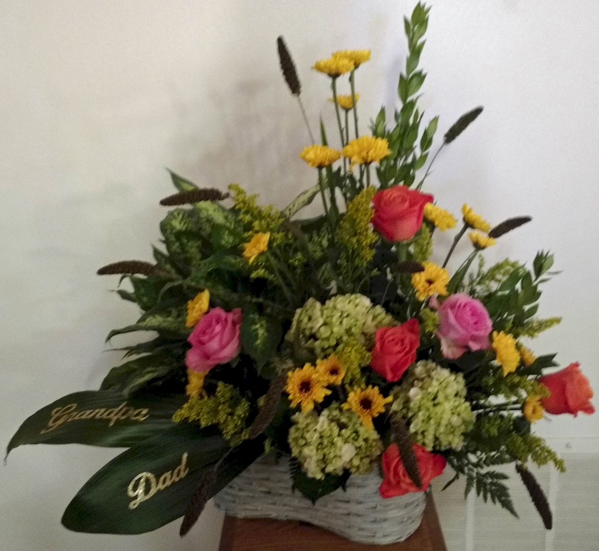 Flowers from "Dad" "Grandpa" - Brennan, Laurie, Austan, Lexi, Westan, and Daltan