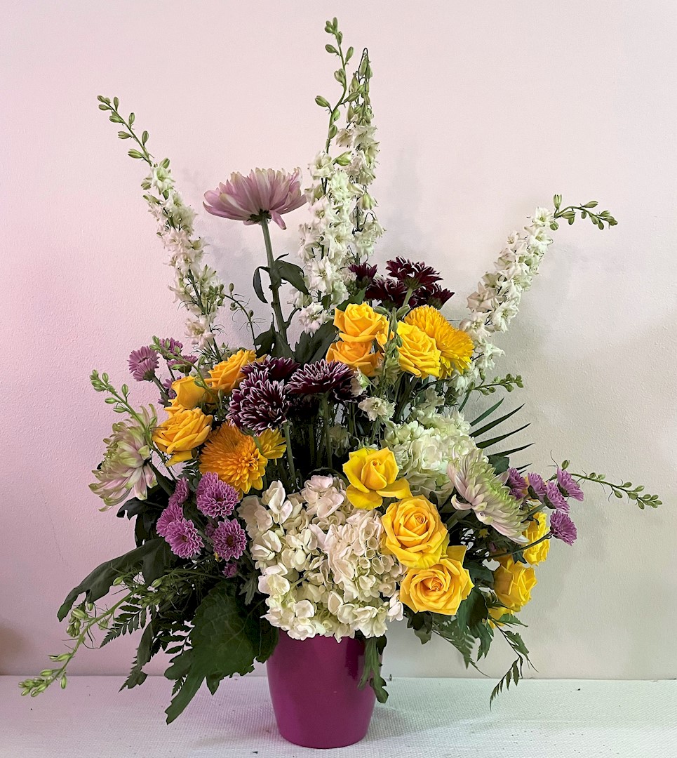 Flowers from Walt Wood; Gloria McDaniel; and Dennis and Sherry Huffine