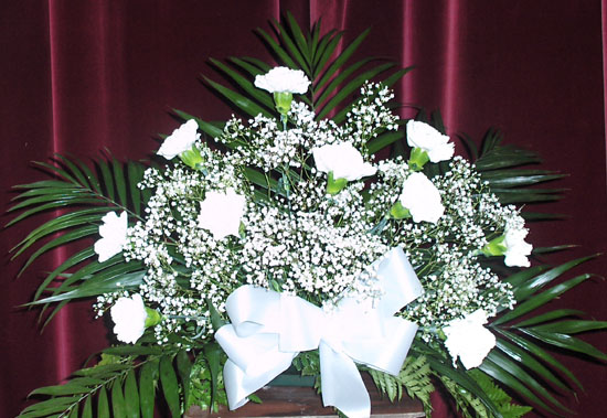 Flowers from Dan, Esther, and Shorty Oldenberg