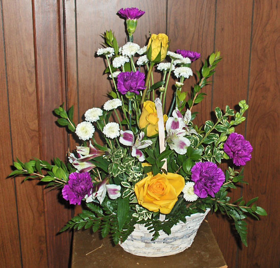 Flowers from Wednesday Night Ladies Bible Study Group