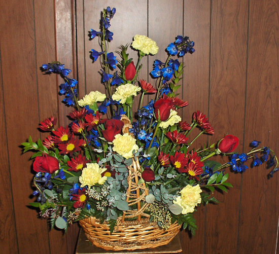 Flowers from Buster & Nancy and Family, Bob & Vonna Johnson and Famlies