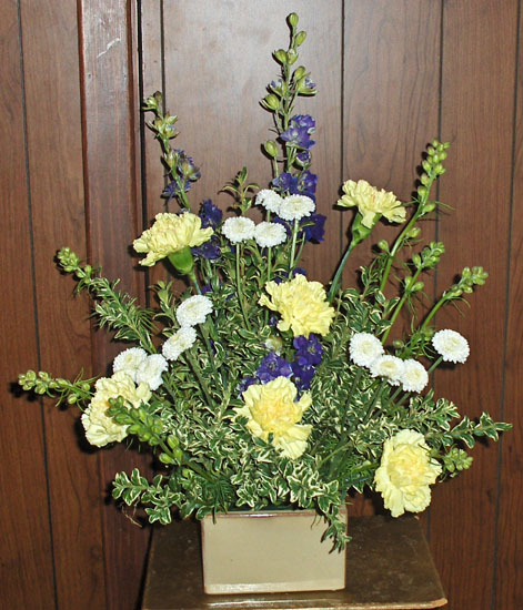 Flowers from Kadoka School Staff