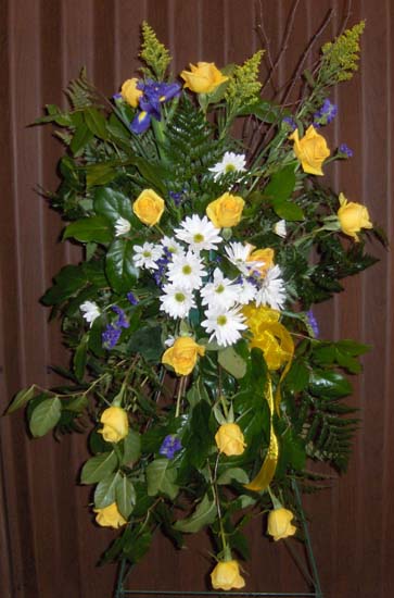 Flowers from Jan & Bob Wilson, Terry & Blanche Brown, Kate & Terry Brown, Dick & Kathy Brown and Families