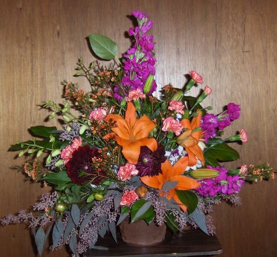 Flowers from Margarette Drabek and Sister Gerri