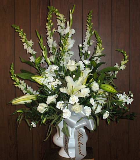 Flowers from "Husband"  "Dad"