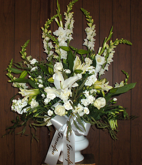 Flowers from "Great-Grandpa"  "Grandpa"