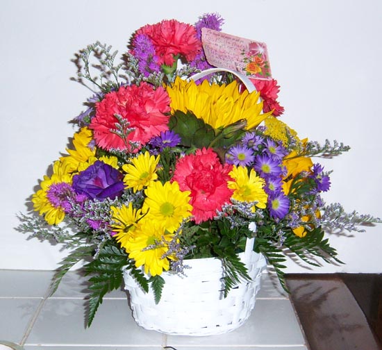 Flowers from John Fairchild and Jack