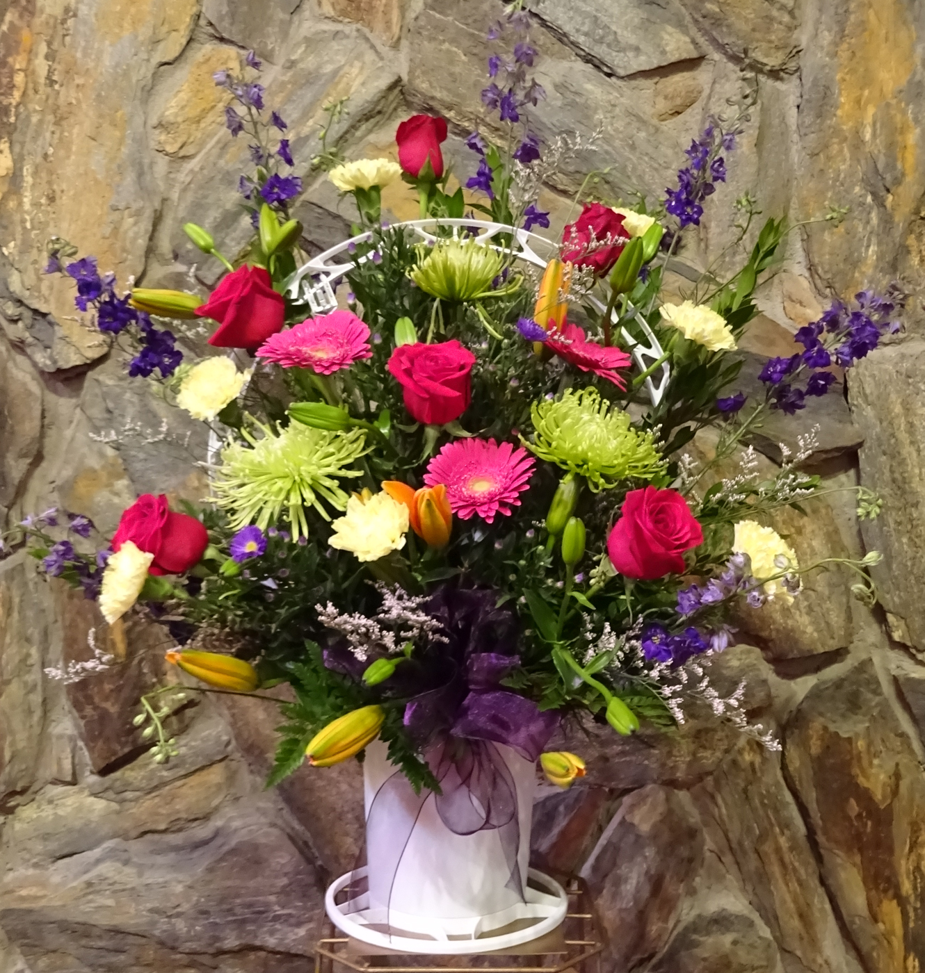 Flowers from Adele & Rudy, Richard & Elida, Patti & Aaron, and Bobby & Lisa