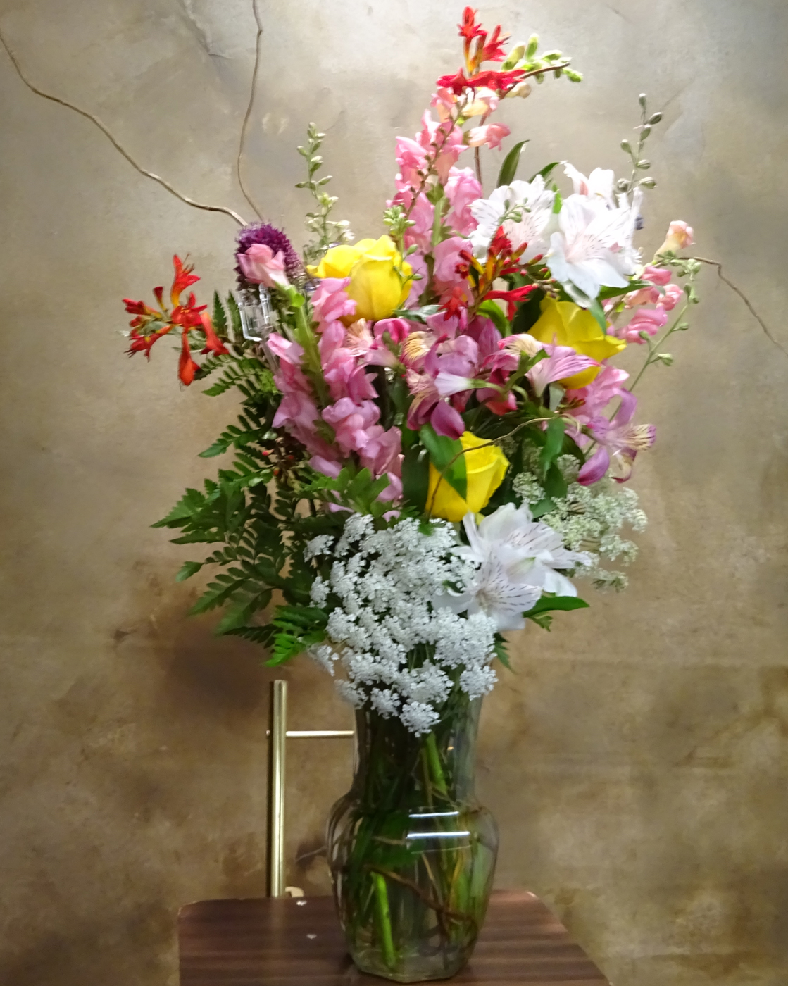 Flowers from Gerry, Jayne, Kathy, Jeff, and Mentra