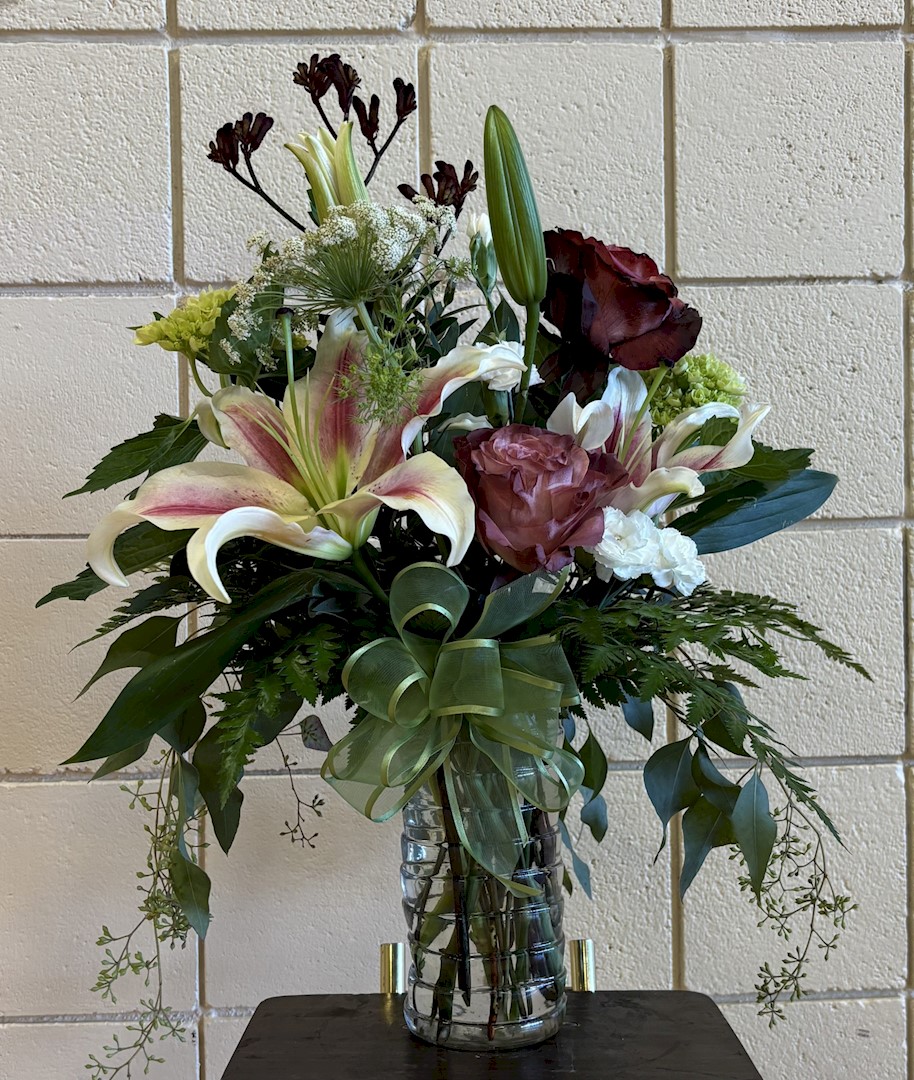 Flowers from Matt. Alicia, Hunter, and Brock Kunz