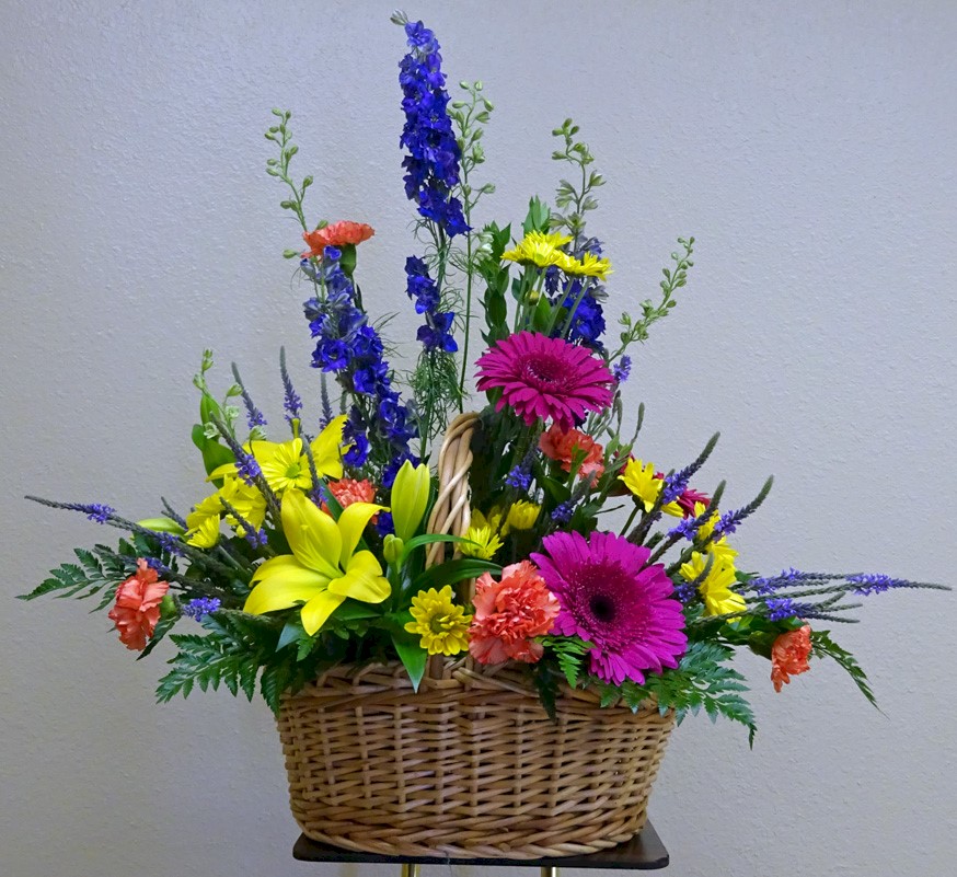 Flowers from Bud and Barbara Davis, Jim and Family, Jeri and Family, and Bobbi and Family