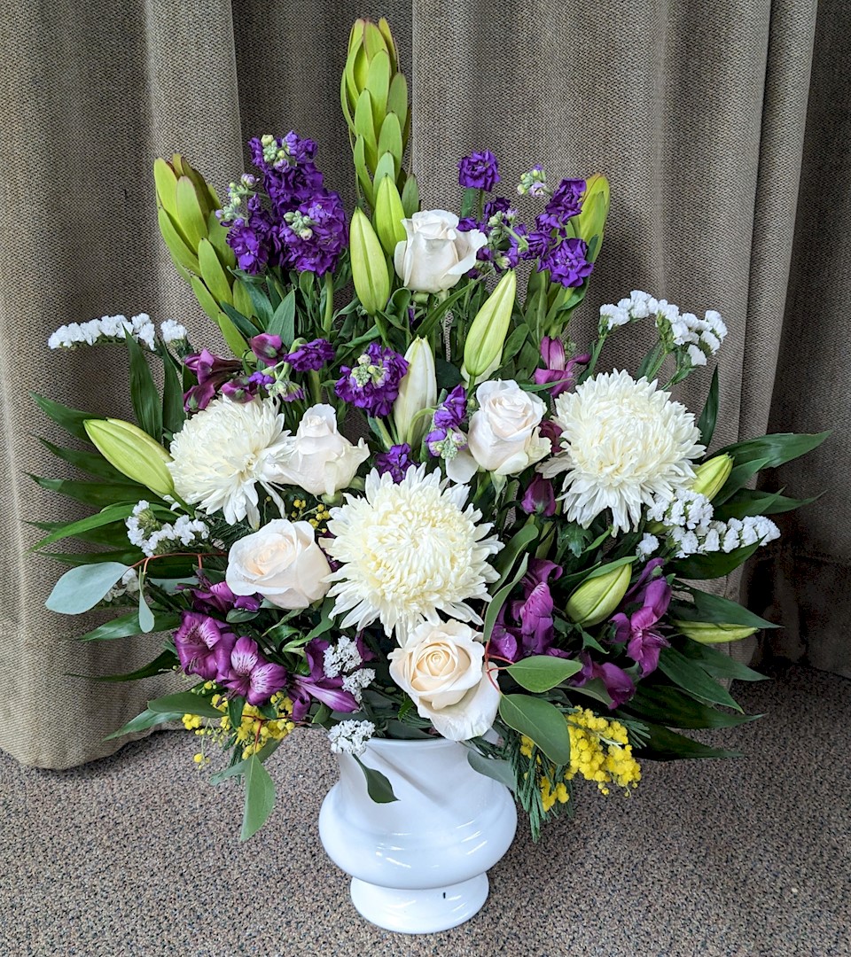 Flowers from The Everett and Helen Slovek Families