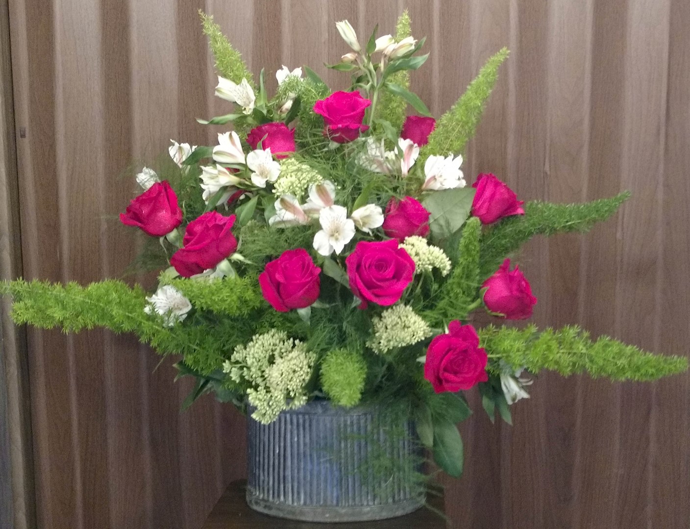 Flowers from Rick and Patt, Sarah and Marjorie Hustead and the Wall Drug Gang
