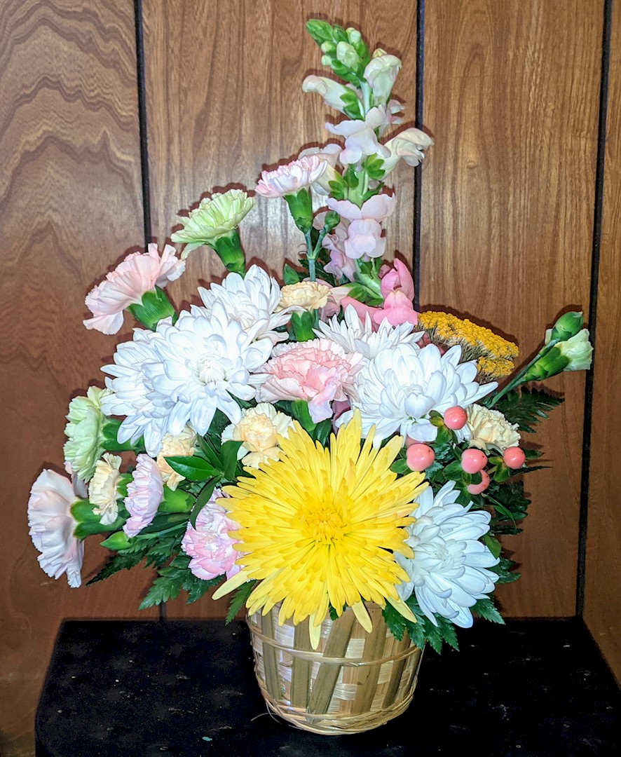 Flowers from Bob and Carol Davis and Dean and Ruthie Norberg