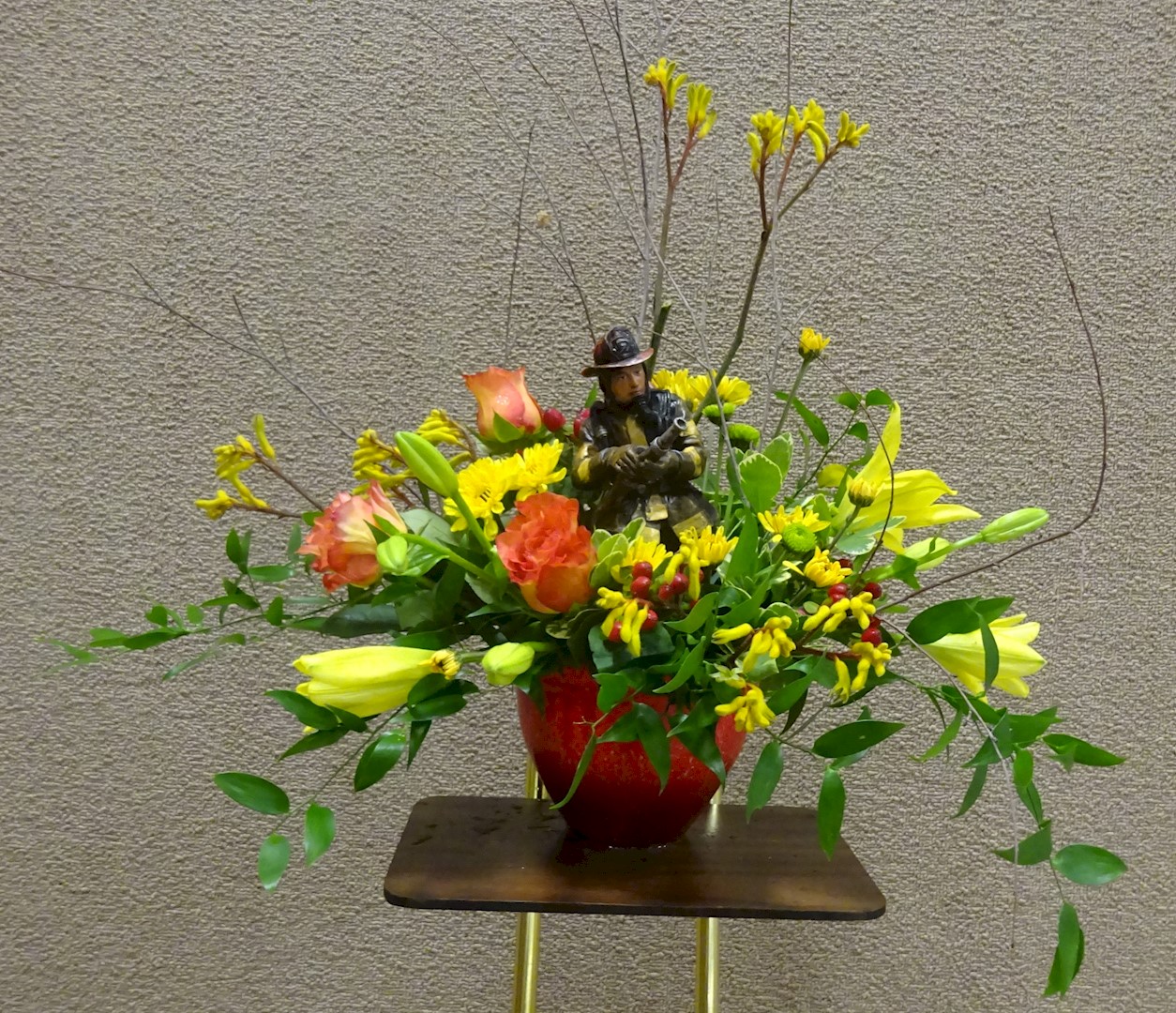 Flowers from Wall Fire Department