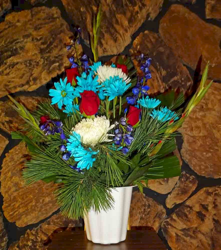 Flowers from Our Lady of Victory Church