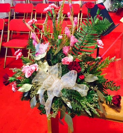 Flowers from Peggy & Greg and Andy & Allen Merkel