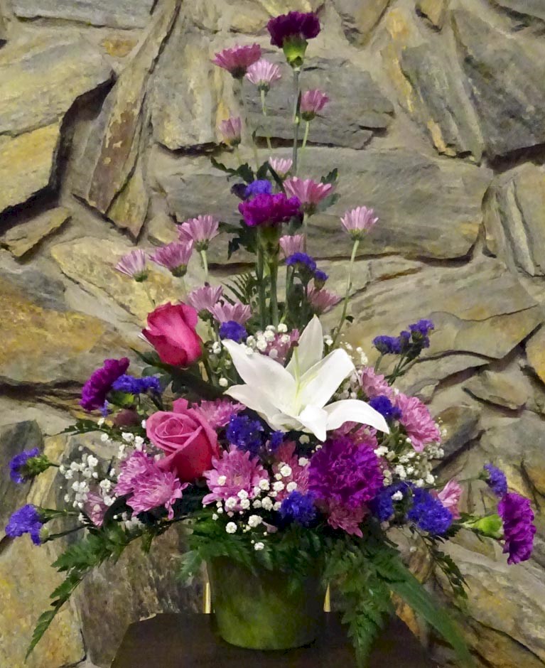 Flowers from Dale and Laurie Treib and Sam Treib