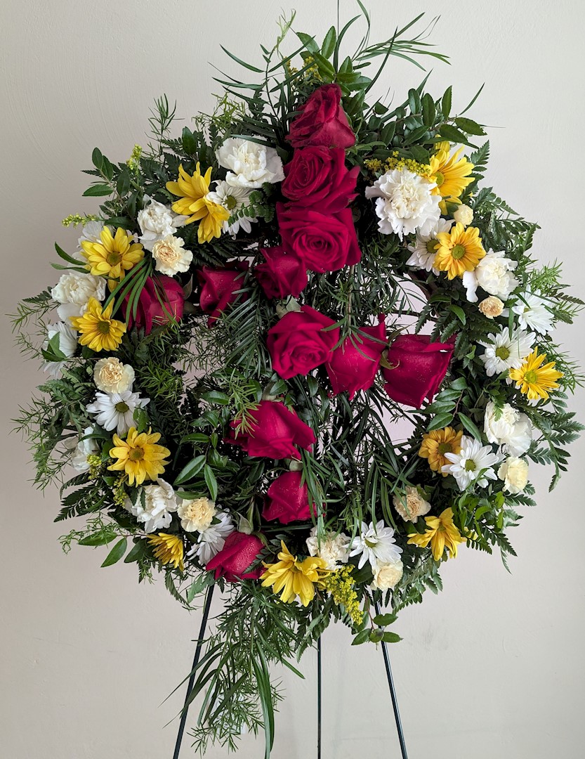 Flowers from Joe and Gail; Rock; Grant and Kathy; Bill and Naomi; Barb and Cecil; and Aletta