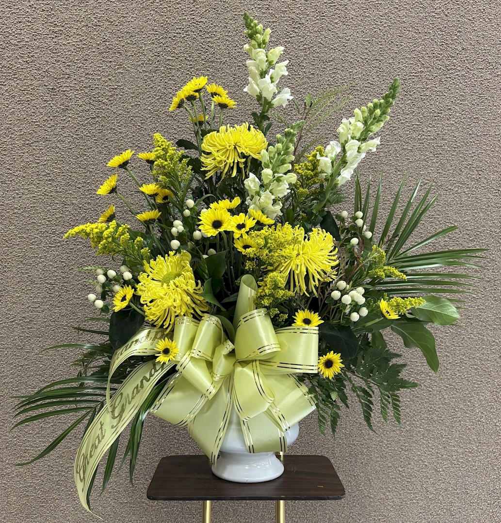 Flowers from Family - "Grandpa" "Great-Grandpa"