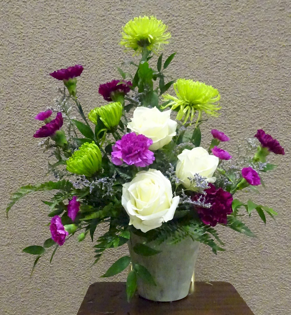 Flowers from Kelsey, Lori, Lily, Carolyn, Garrett, and Chris