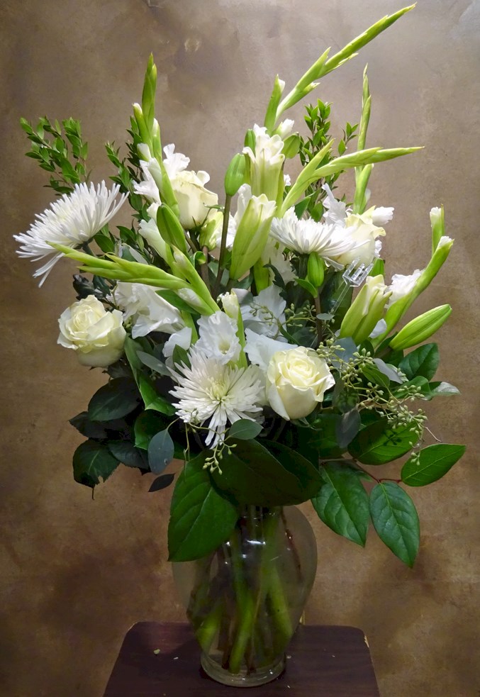 Flowers from Greg & Kathy, Dustin, Kristen and Ivan, 
Andy, Kaye, Coby, Coet and Emma