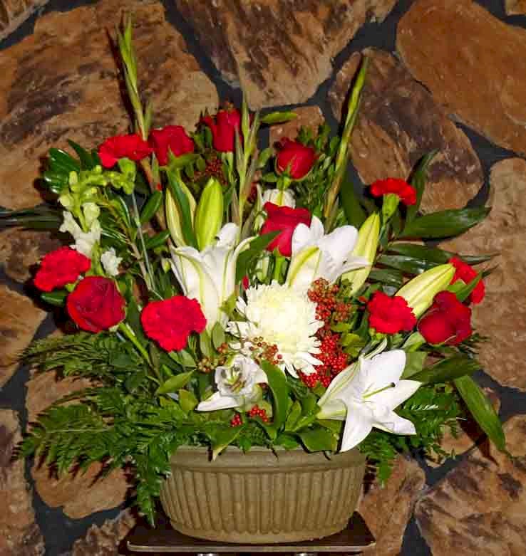 Flowers from Bryan, Taray, and Broc Hall