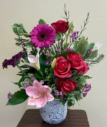 Flowers from Jo Cook and Kay and Keith Pederson