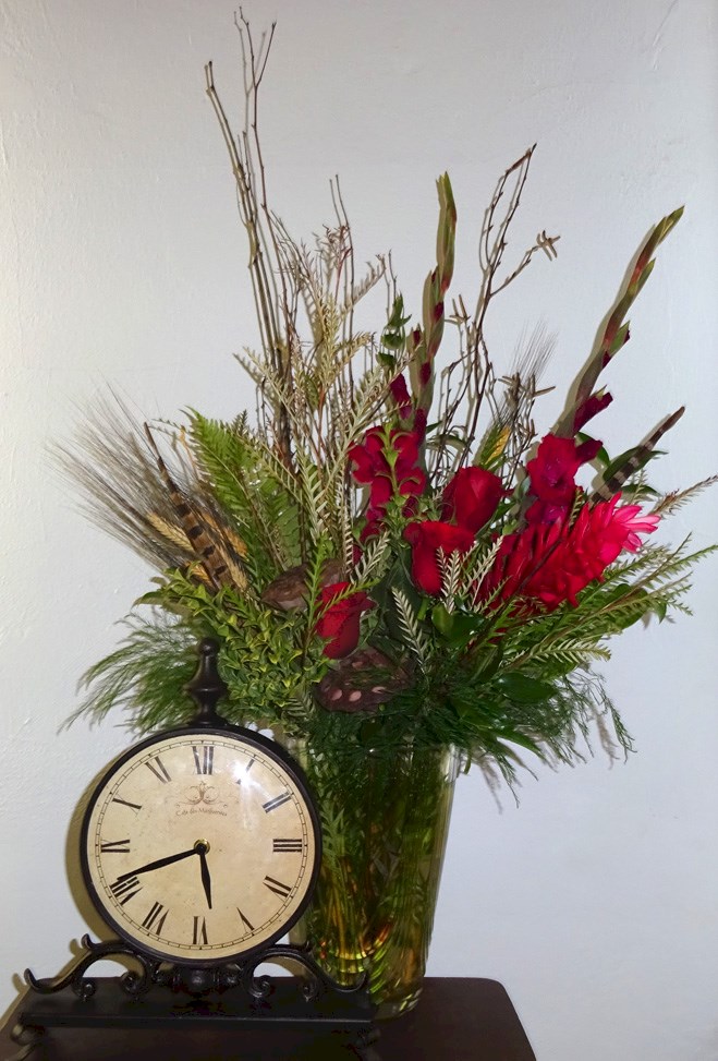 Flowers from Kerri & Greg Huber & Family, Karmin & Tim McGinnis & Family, and Jerry & Pauline Krogman