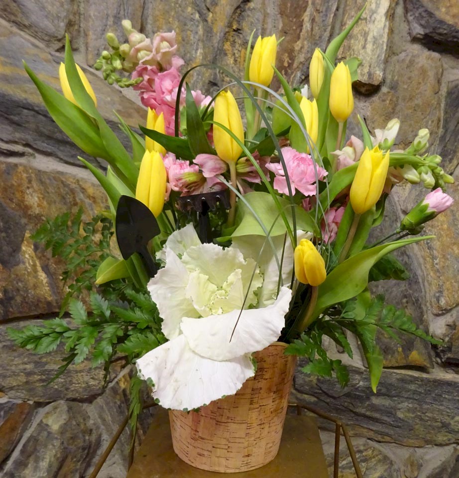 Flowers from Morrison's Pit Stop and NAPA Auto Parts
