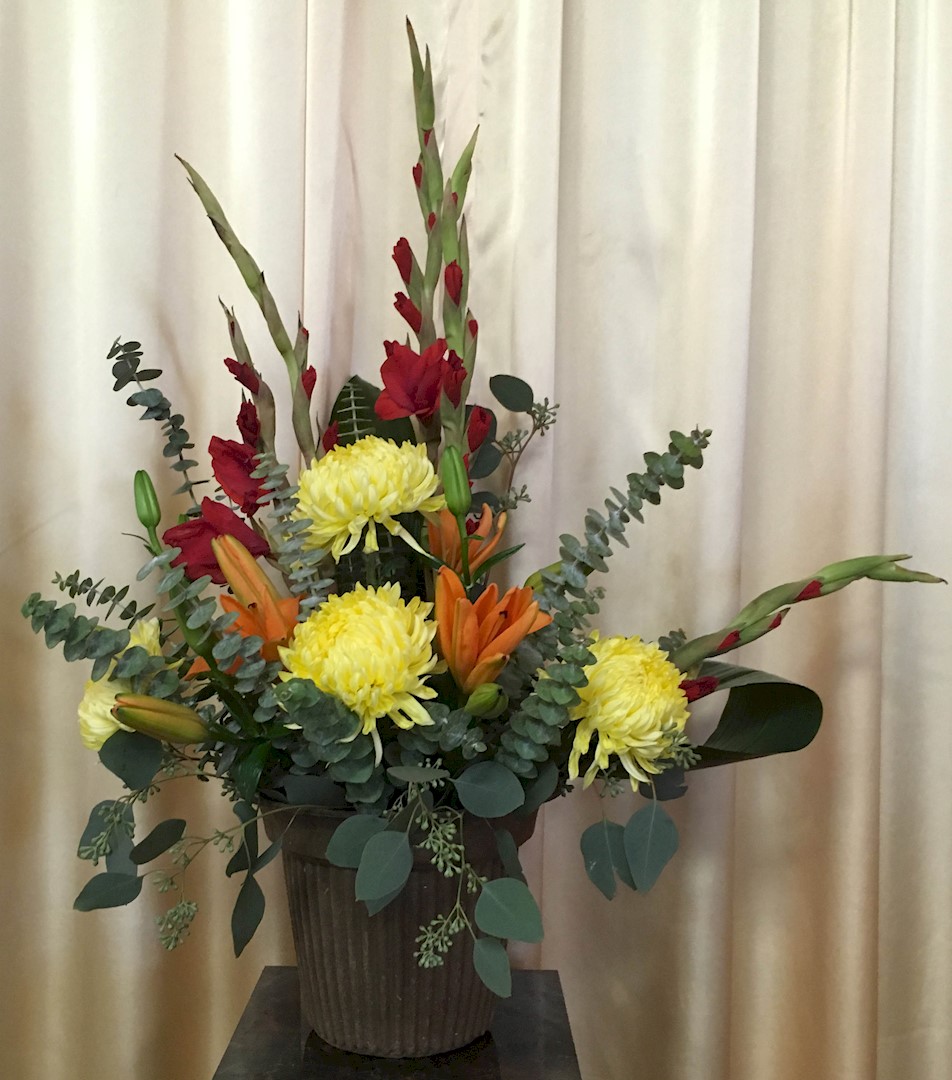 Flowers from The Jackson County Commissioners - Larry Denke, Glen Bennett, Ken Graupmann, Jeff Page, and Brett Prang