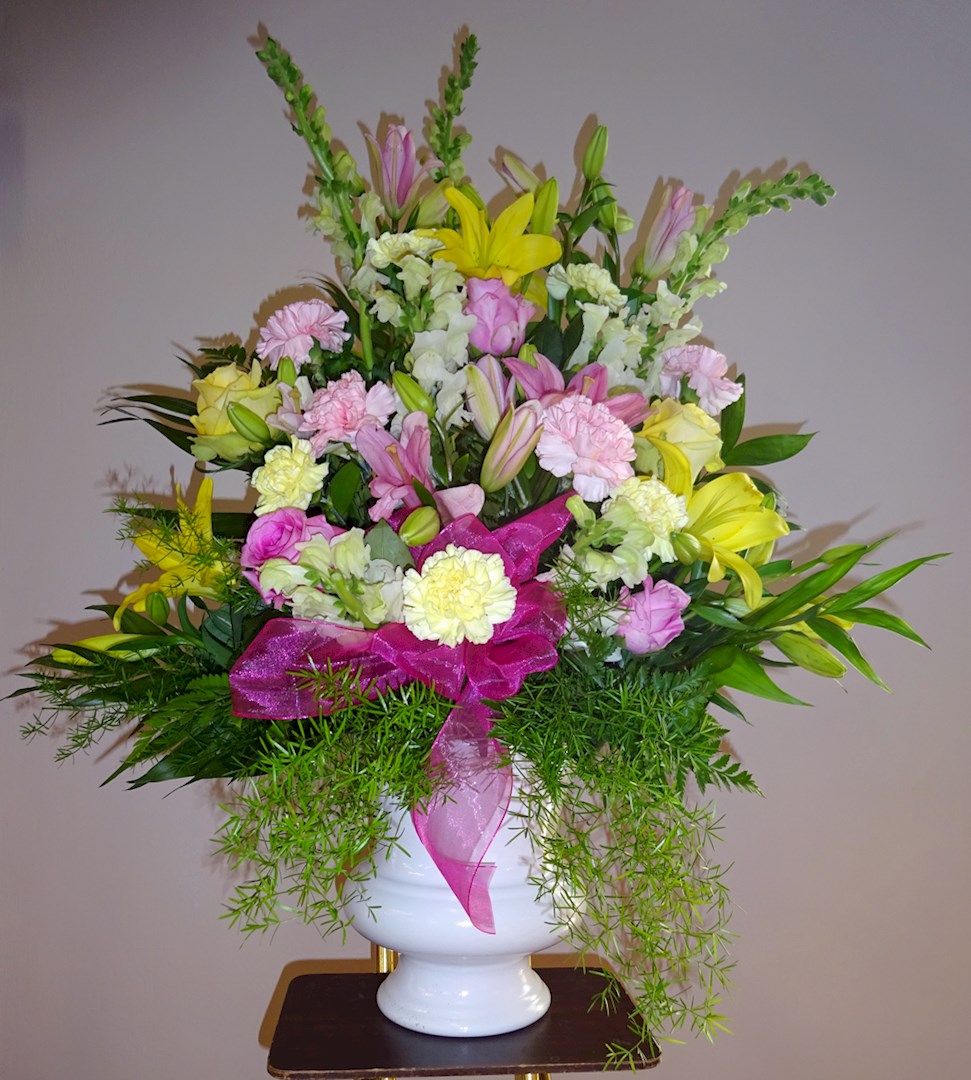 Flowers from Infection Control, Clinical Quality Team, and Dr. Krance