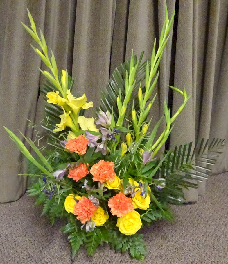 Flowers from Pat and Jackie Heathershaw