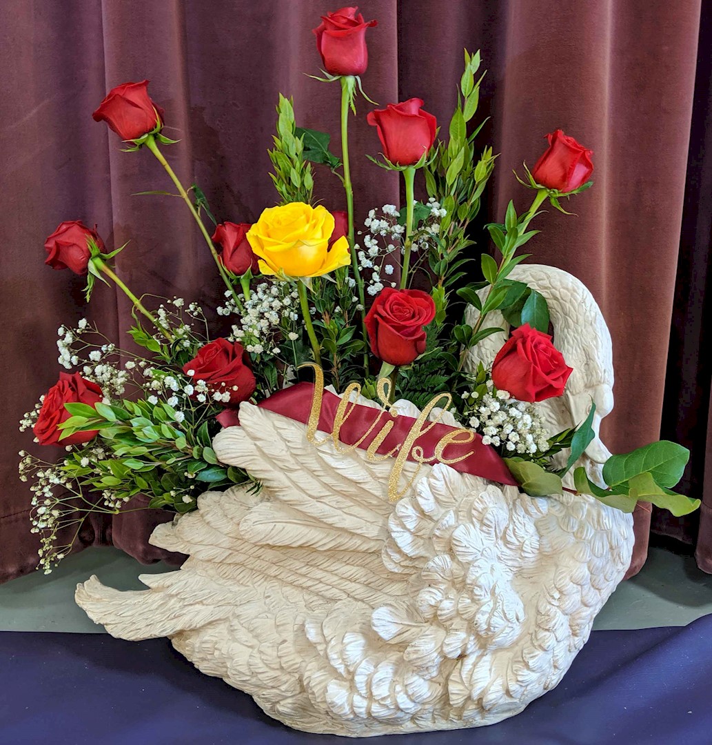 Flowers from "Wife"
