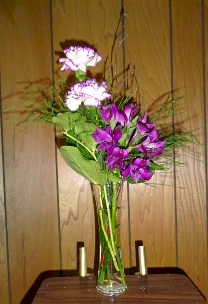 Flowers from The staff and residents of Mary House
