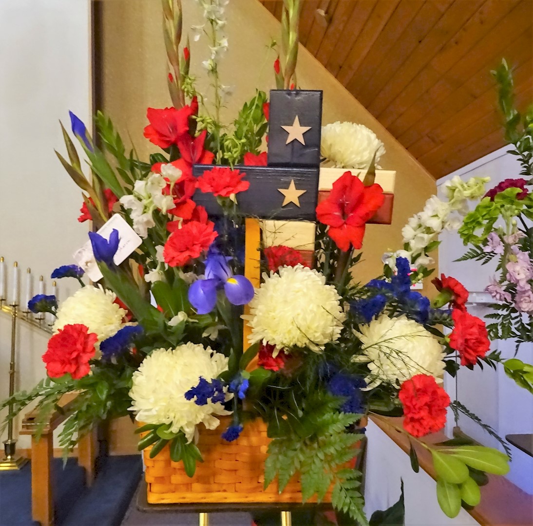 Flowers from Andre; Maurice and Susan; and Marlyn and Sharon