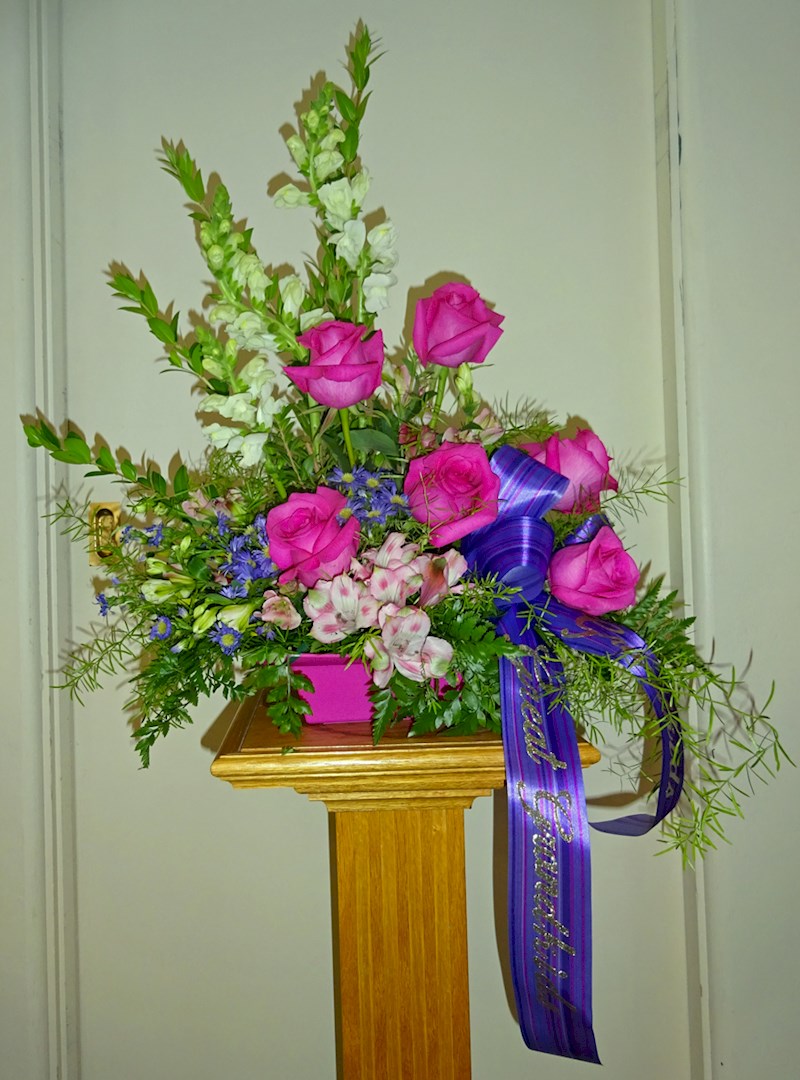 Flowers from John and Jill Schaefer, Ruger, Hunter, Traysen, and Daylin
